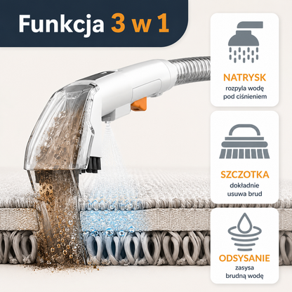 Spot Cleaner – ręczna myjka piorąca do kanap, dywanów i zasłon (natrysk + odsysanie)